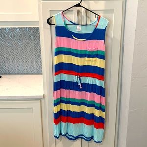 Rainbow stripe dress